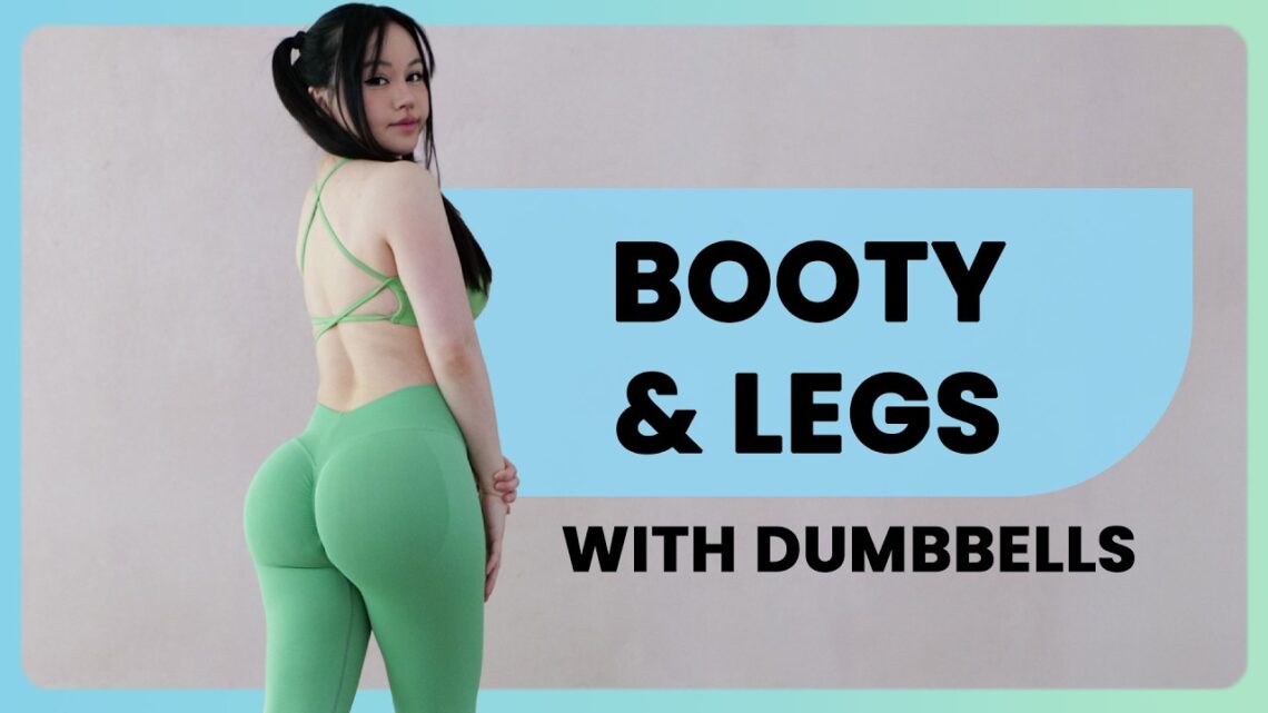 30 Min Booty Workout with Dumbbells Glute Exercises – Hourglass Challenge 30 Min Booty Workout with Dumbbells Glute Exercises – Hourglass Challenge