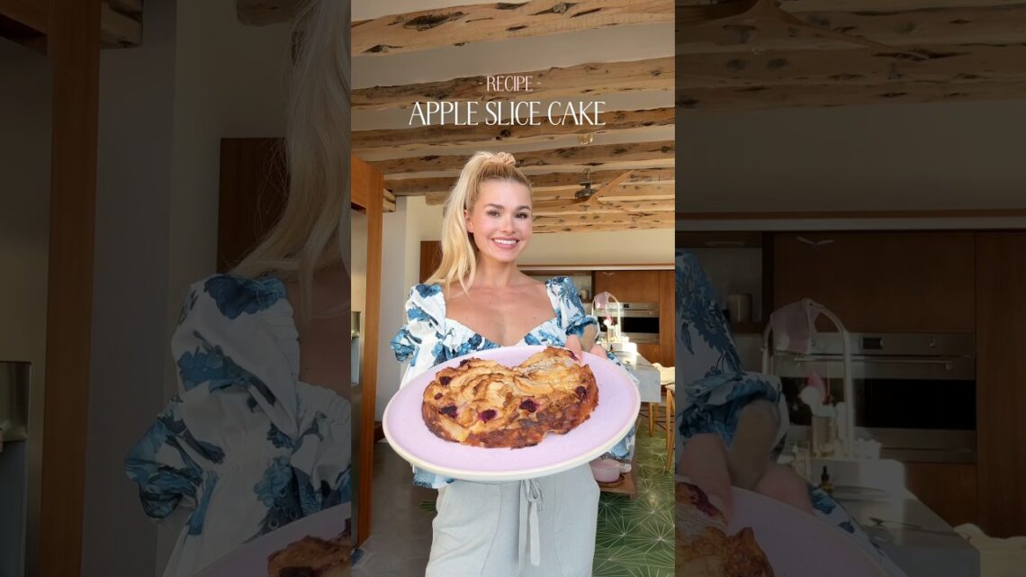 RECIPE 🍰 Apple Slice Cake, 218kcal & no added sugar