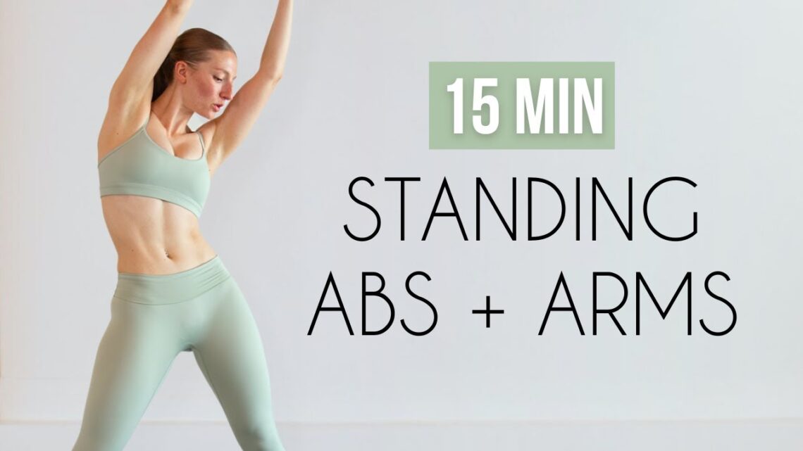 15 MIN STANDIING ABS & ARMS (with weights)