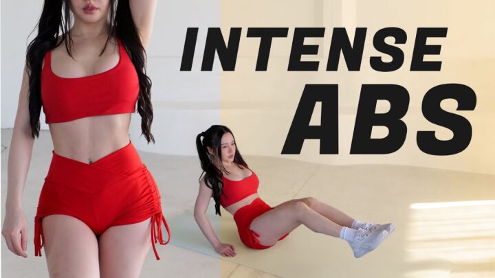 10 Min Intense Abs Workout – No Equipment No Repeats