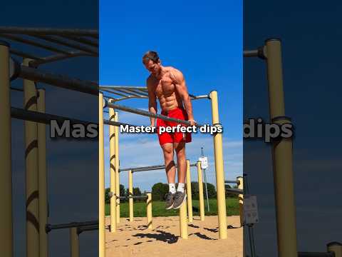 Master perfect dips 🙌 #dips #calisthenics #fitness #motivation #chest #workout #bodybuilding #fit