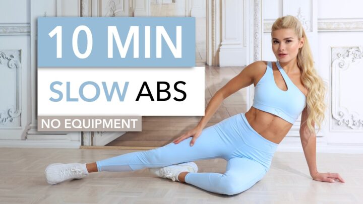 10 MIN SLOW ABS – no hectic, no sweat, kind of elegant, intense burn – Sixpack Workout