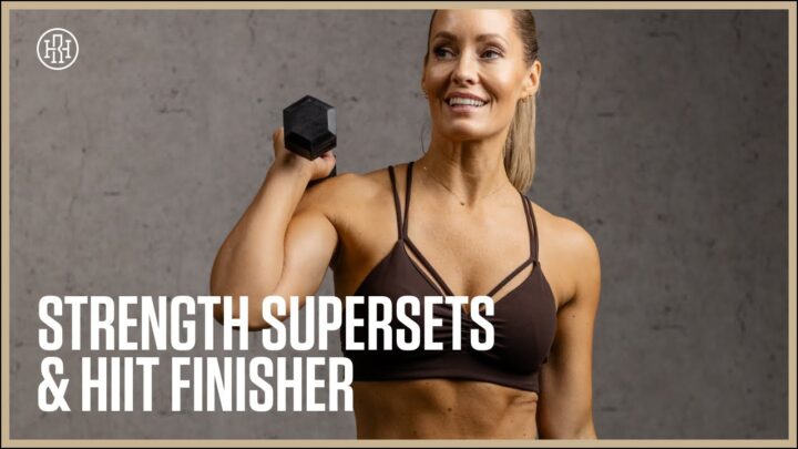 38 MIN Full Body Strength Supersets + HIIT Finisher // Day 20: HR12WEEK 5.0