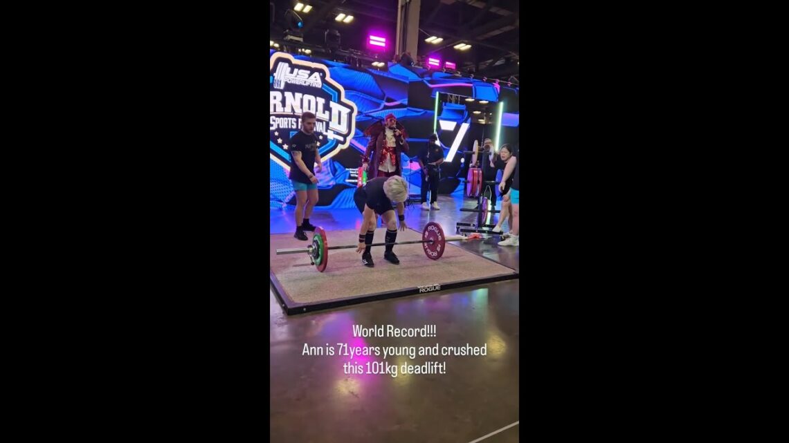 Watch Ann, age 71 Break 9 World Records  IG:  usapowerliftingwomen