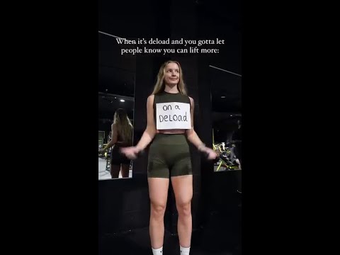 Newsflash, we are on a deload  IG: lisasliftingclub