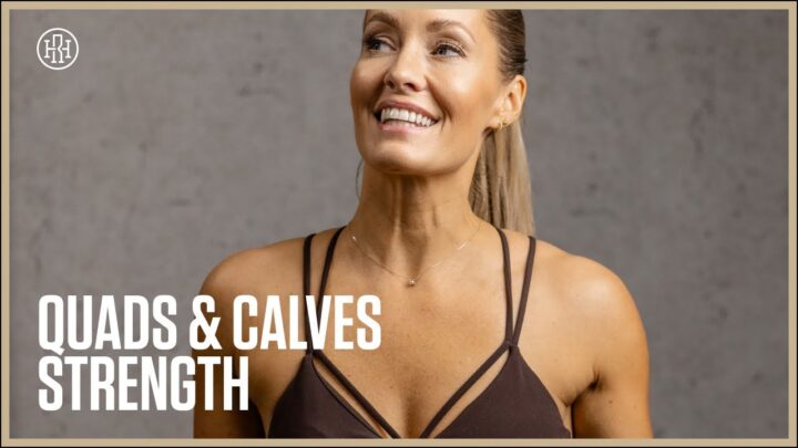 43MIN Leg Day (Quads & Calves) Strength + Sprint // Day 39: HR12WEEK 5.0