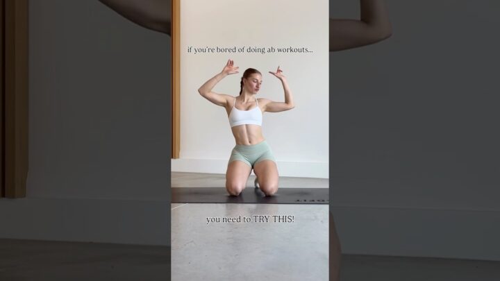 if you’re bored of doing ab workouts – TRY THIS! #fitness