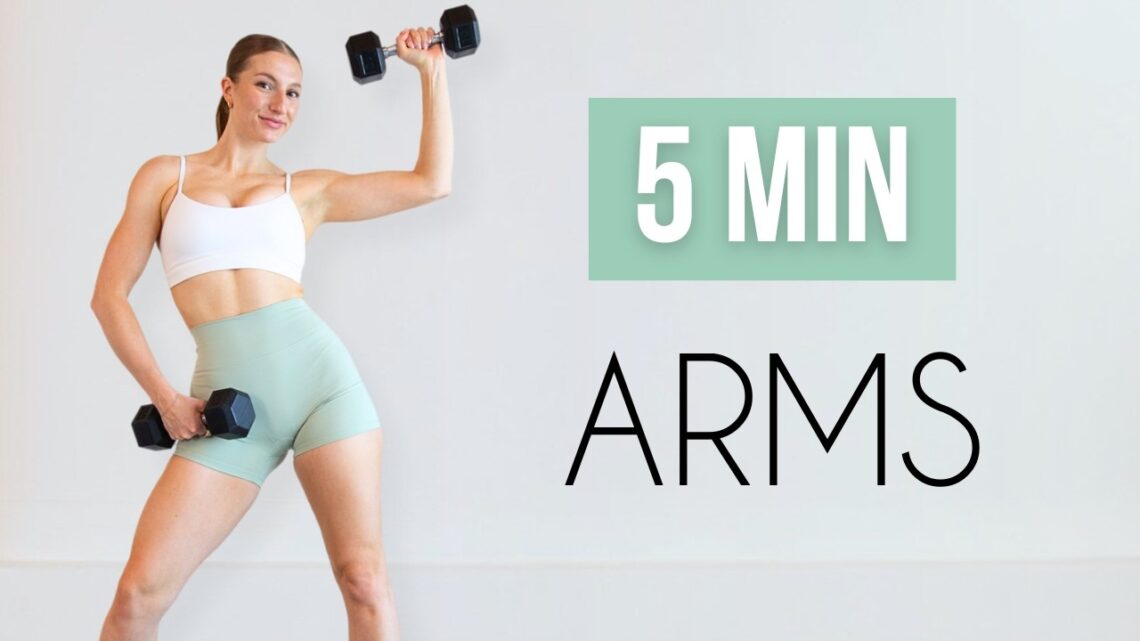 5 MIN ARM WORKOUT – With Weights (Upper Body Toning)