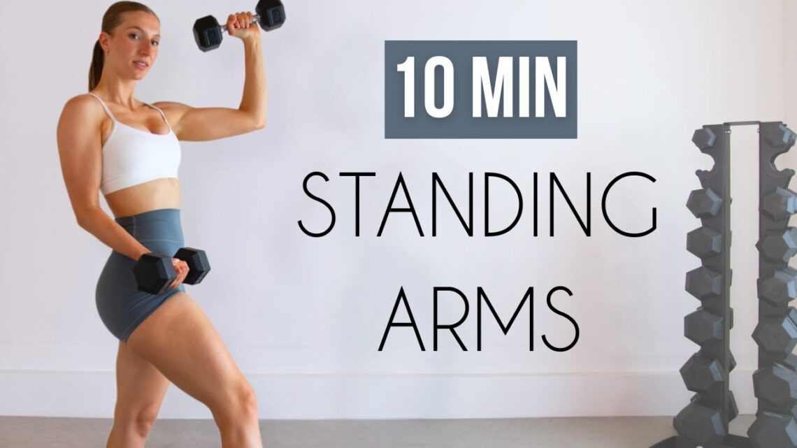 10 MIN STANDING TONED ARMS WORKOUT – No Repeats, At Home
