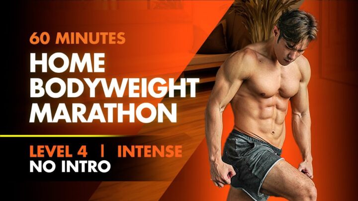 1 Hour Total Bodyweight Home Workout  No Gym (Level 4)