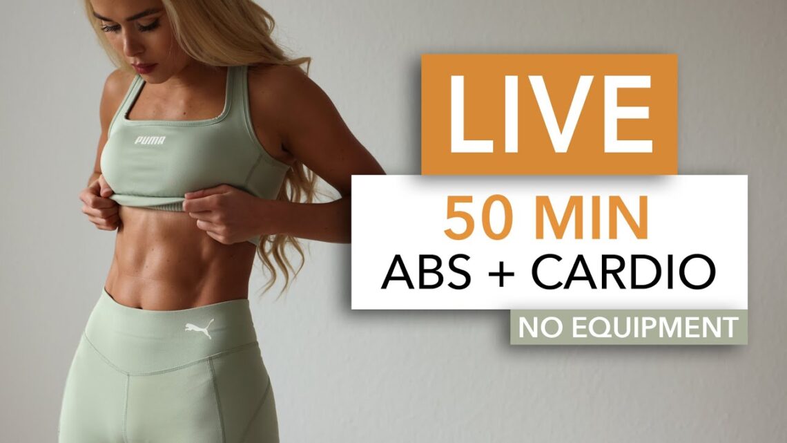 LIVE – 50 min Abs, Sexy Dance & Fat Burn – be happy and burn 400-500kcal