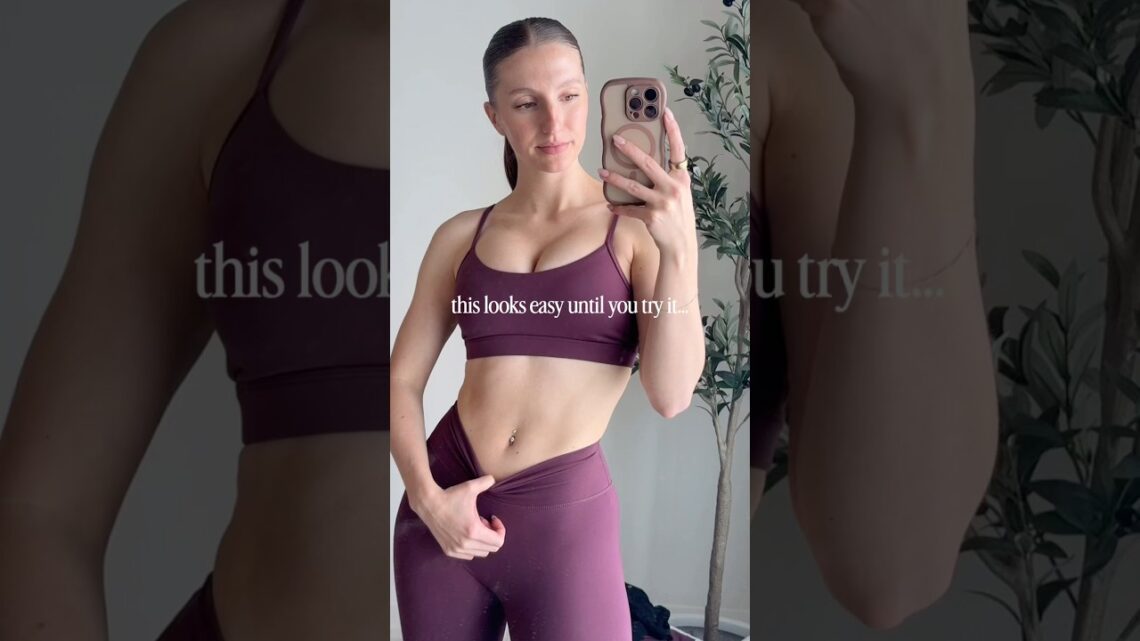 this core workout looks easy, but it’s not!