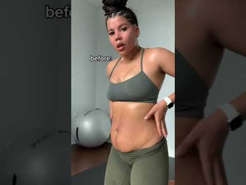 Lower Belly Fat Transformation (Post C-Section)! #fitnessmotivation