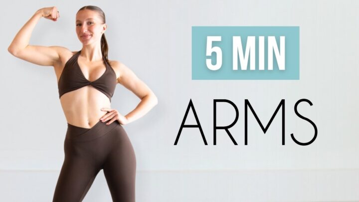 5 MIN TONED ARMS WORKOUT – No Equipment