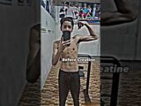 Before Creatine VS 😱After Creatine🤯 ONLY GYM STATUS Fitness motivation trending#shorts#shortvideo