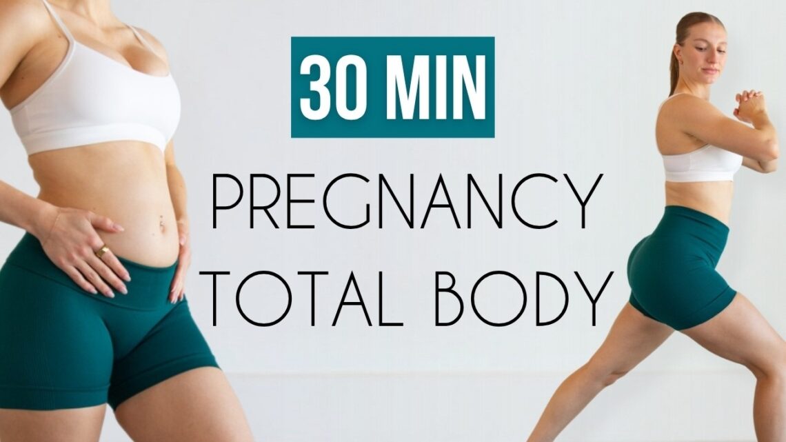 30 Min Full Body Pregnancy Workout at Home  No Equipment  All Trimesters